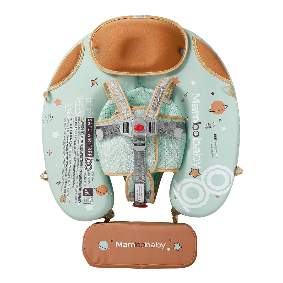 Mambobaby Air-Free Foldable Chest Float with Flat Canopy
