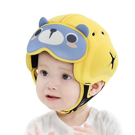 Mambobaby Infant Safety Helmet for Crawling Walking with Bear Pattern 800