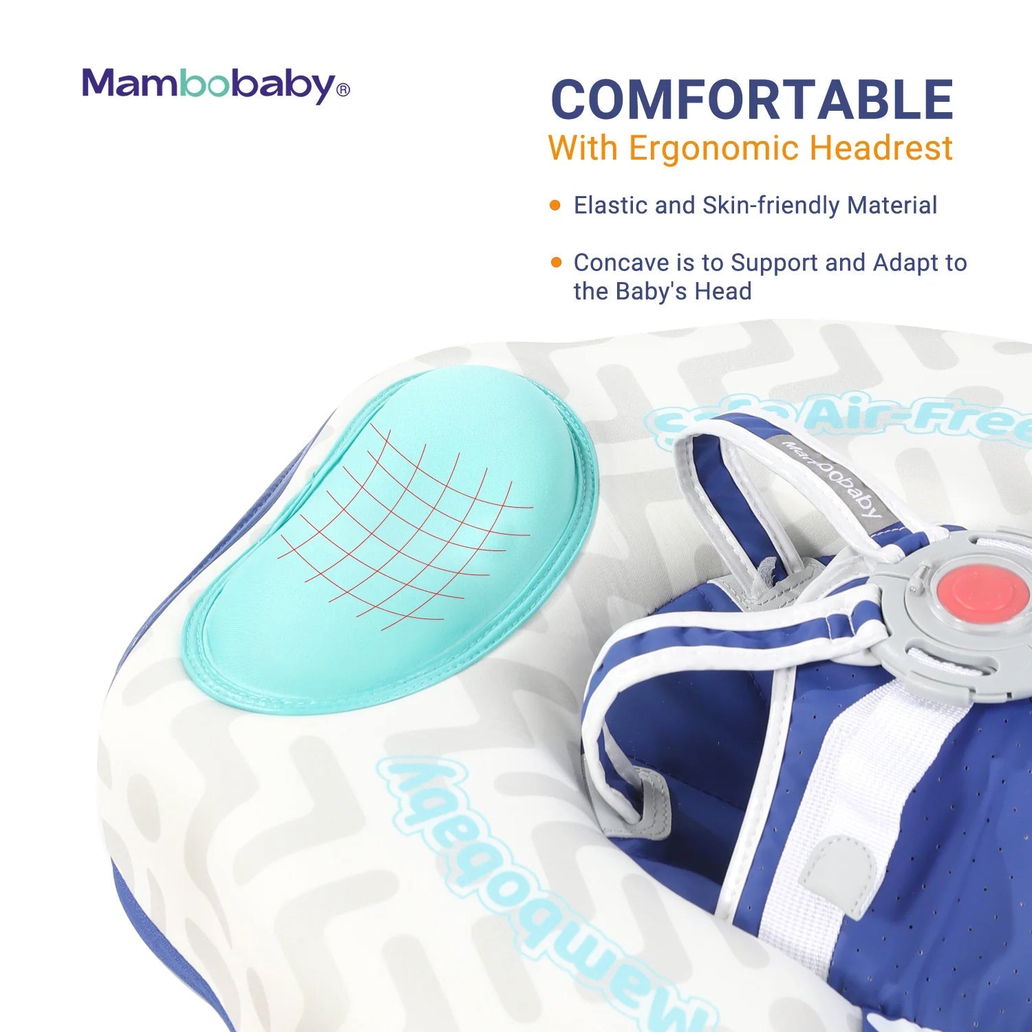 Mambobaby Pool Float with Canopy and Tail - Colofish