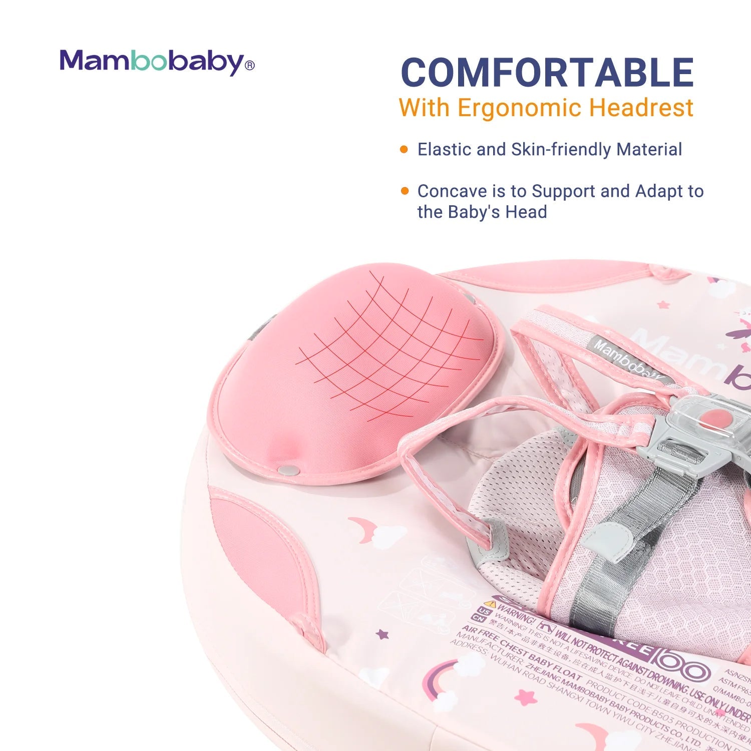 Mambobaby Pool Float with Foldable and Tail