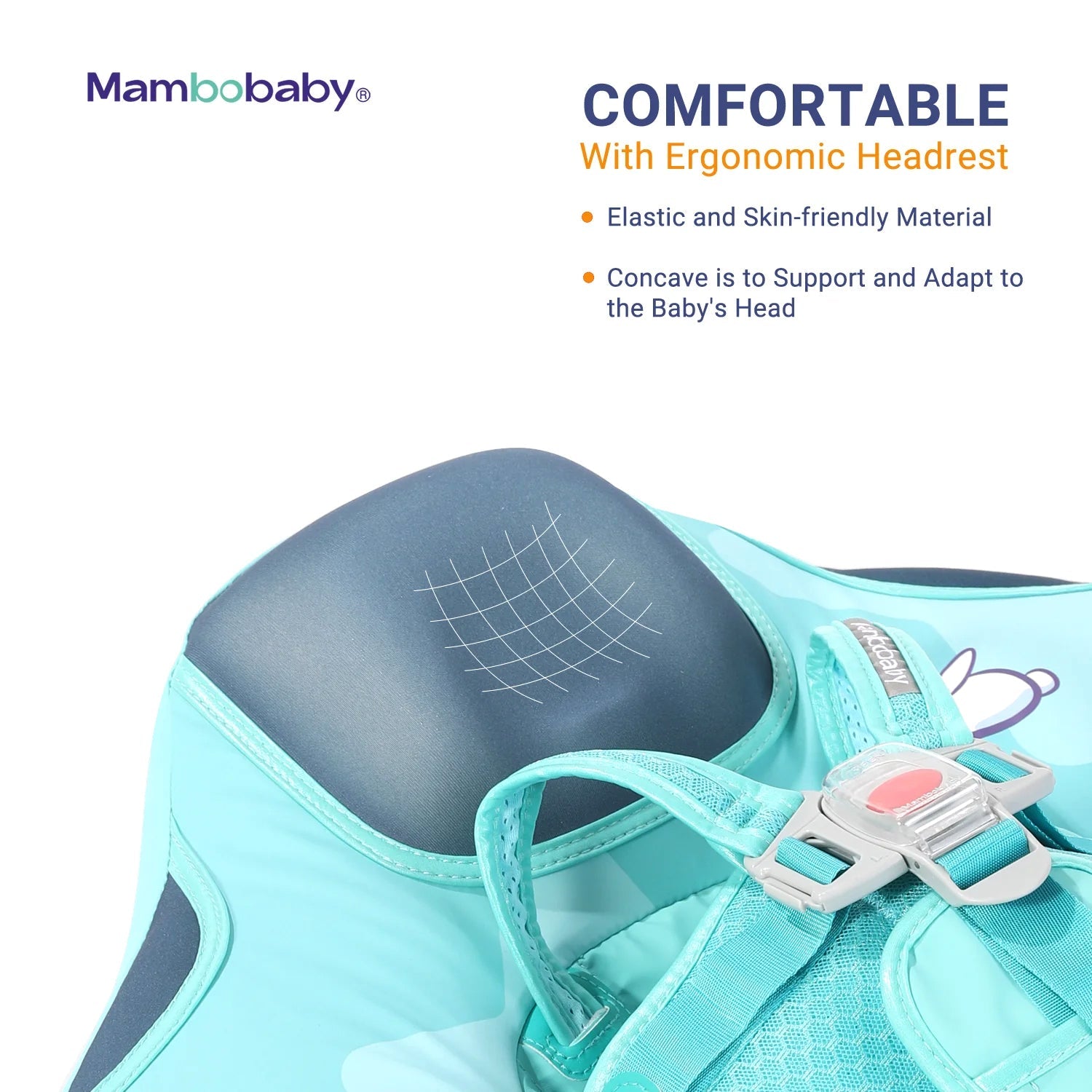 Mambobaby Pool Float with Canopy and Tail KuKuKiKi